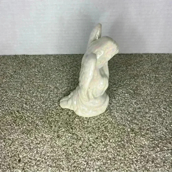 Iridescent Praying Angel Figurine 4.5” Tall, kneeling in prayer - Picture 6 of 8